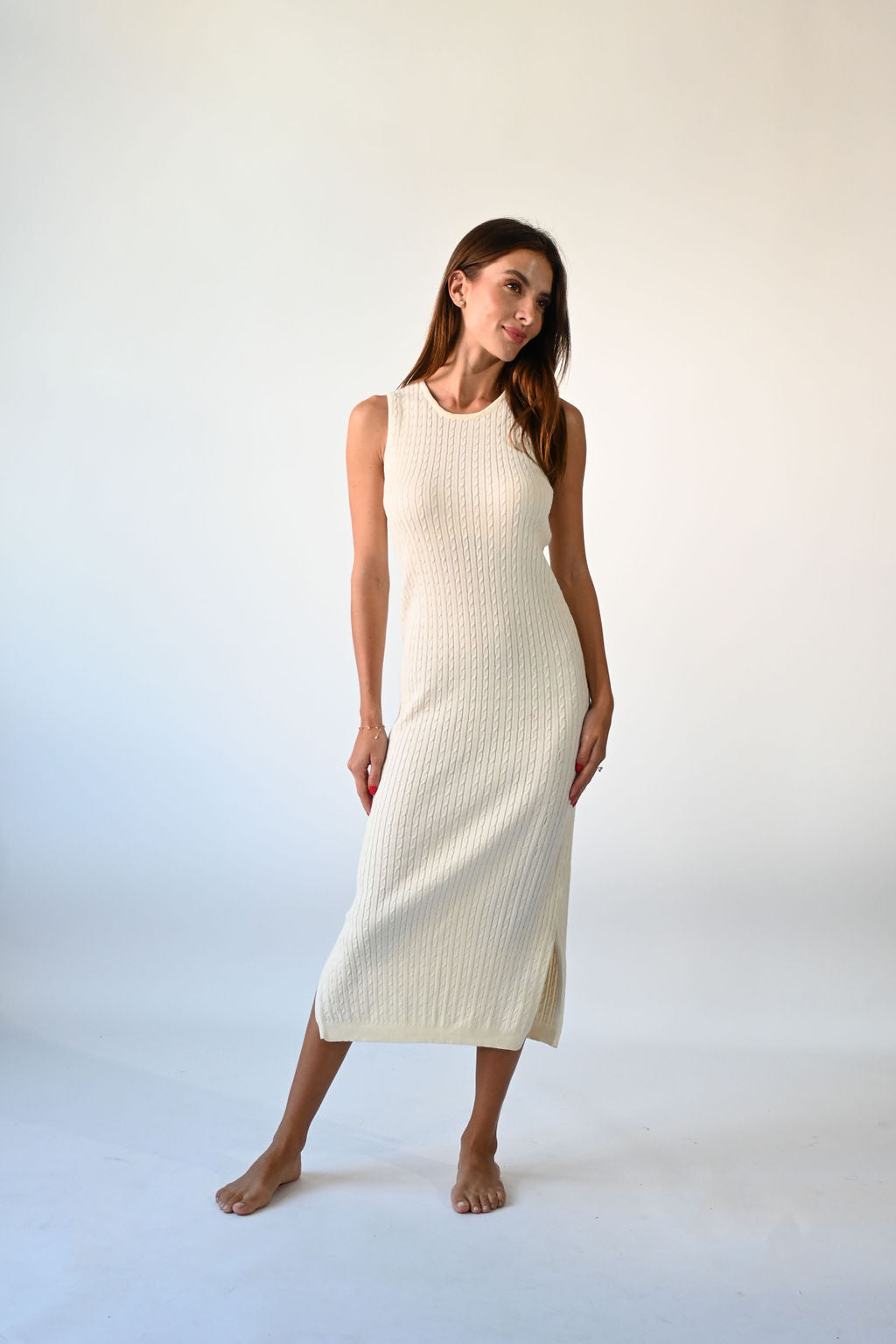 Cable Knit Jumper Dress By Tess Collection Cable Knit Jumper Dress By Tess Collection