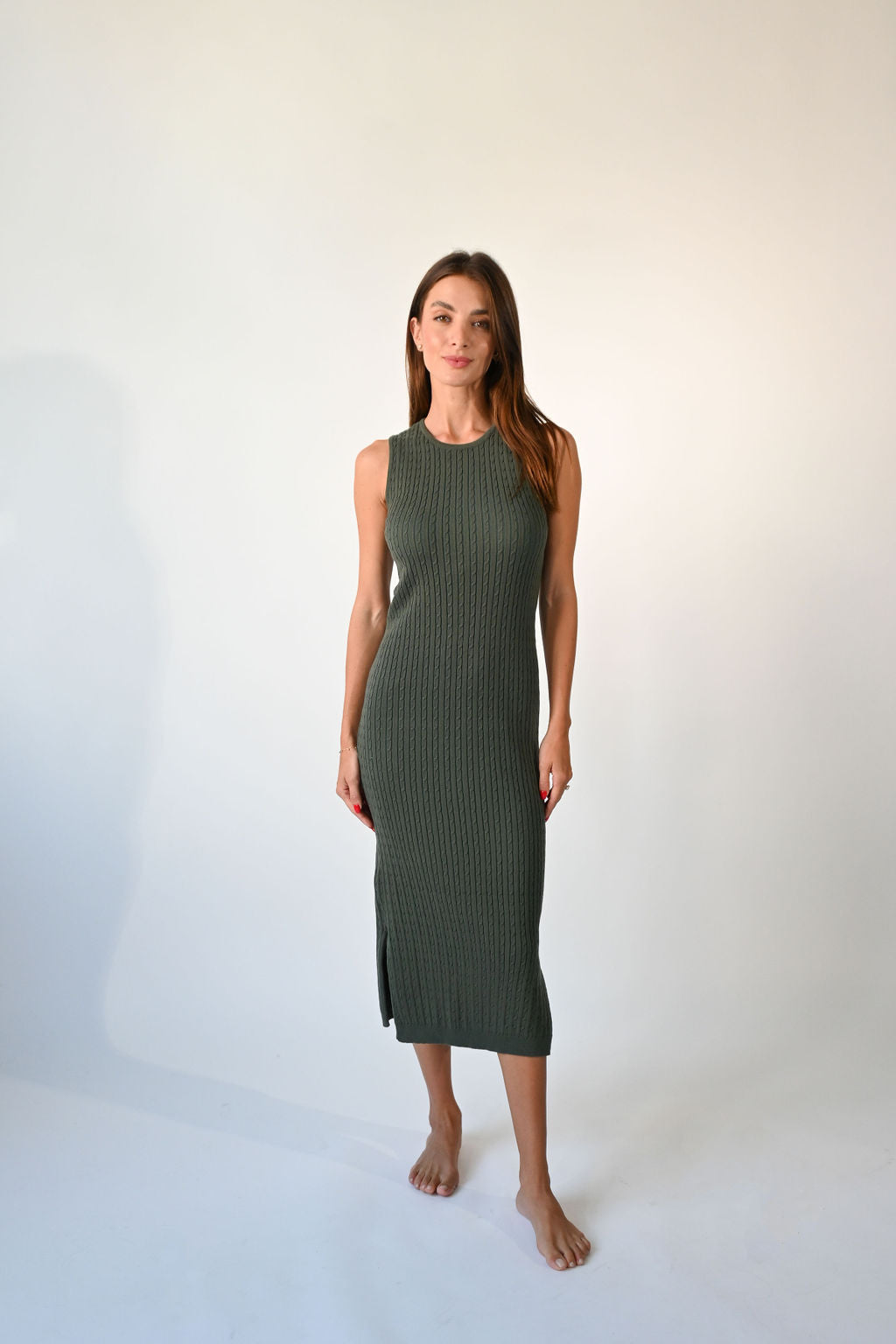 Cable Knit Jumper Dress By Tess Collection Cable Knit Jumper Dress By Tess Collection
