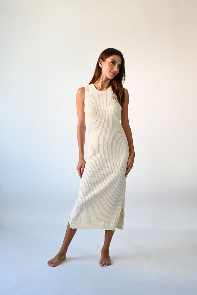 Cable Knit Jumper Dress