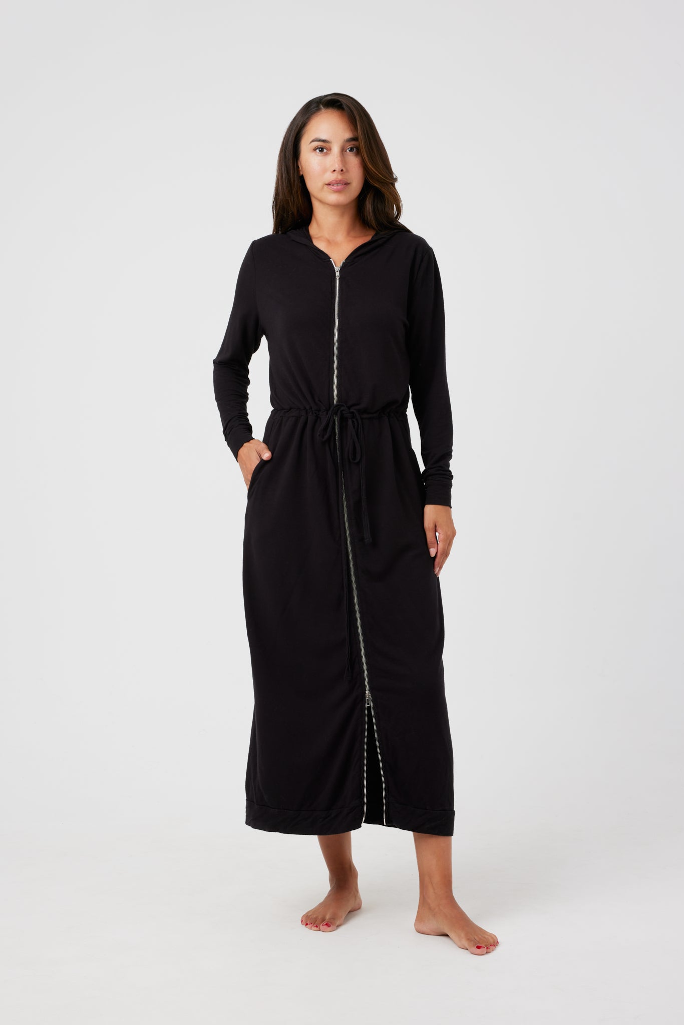 Maxi Hoodie Dress By Tess Collection Maxi Hoodie Dress By Tess Collection