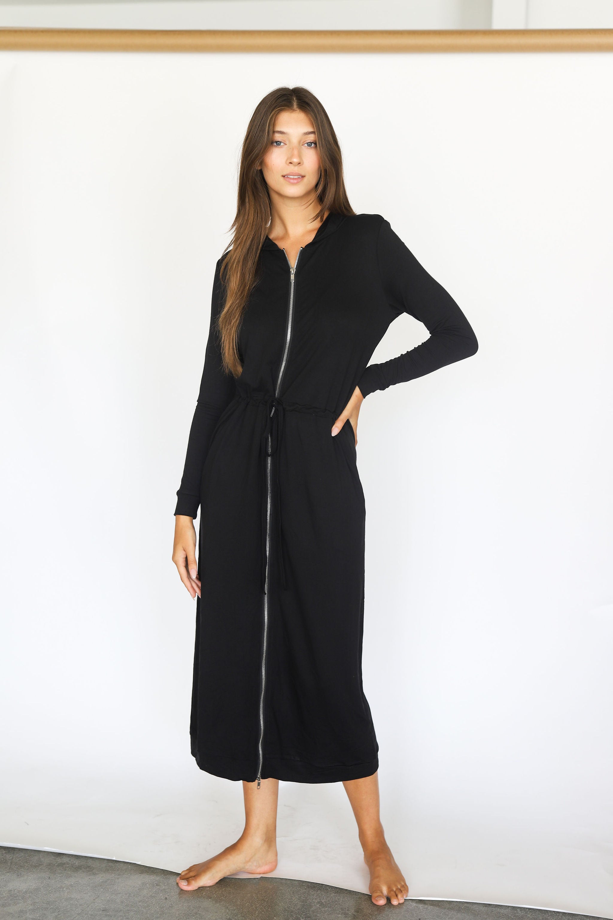 Maxi Hoodie Dress By Tess Collection Maxi Hoodie Dress By Tess Collection