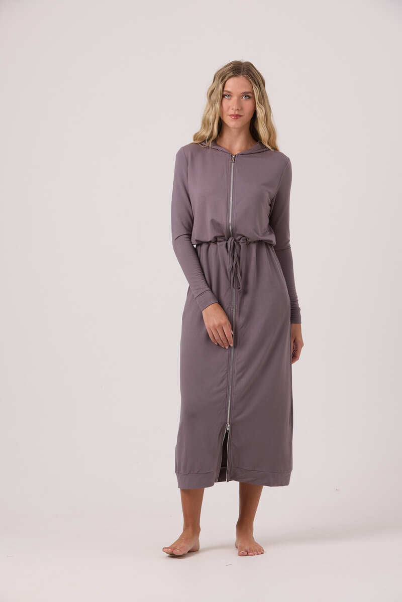 ワンピース theredthread S hoodie long dress Maxi Hoodie Dress – By Tess Collection